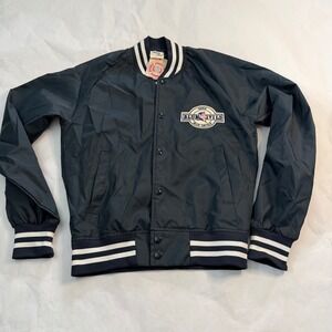 Chalk Line VTG Duke Blue Devils Mens S Satin‎ Bomber Jacket Licensed Deadstock